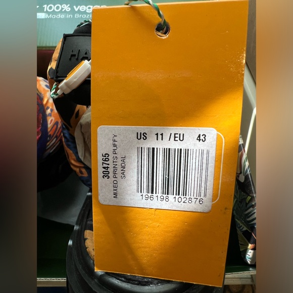 FARM Rio Brazil Scarf Mixed Prints Chunky Lug Shoes Puffy Sandals NWT BOX 11 43 - Picture 10 of 12